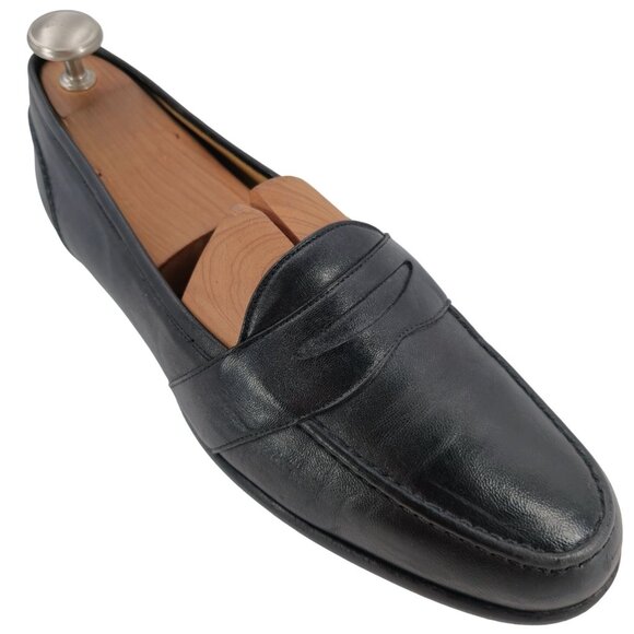 Bragano by Cole Haan Other - Vintage Bragano Cole Haan Italy Men 11.5 Black Leather Dress Shoes Penny Loafers